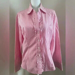 Lilly Pulitzer striped button down shirt Size 12
